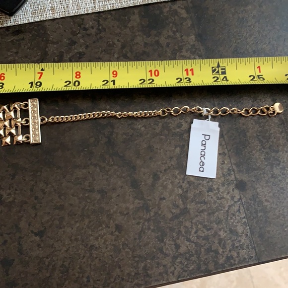 Panacea Gold Bib Necklace. NWT - Picture 9 of 10